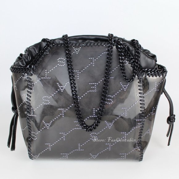 NEW STELLA MCCARTNEY Falabella Small Monogram Tote Bag - Picture 1 of 16